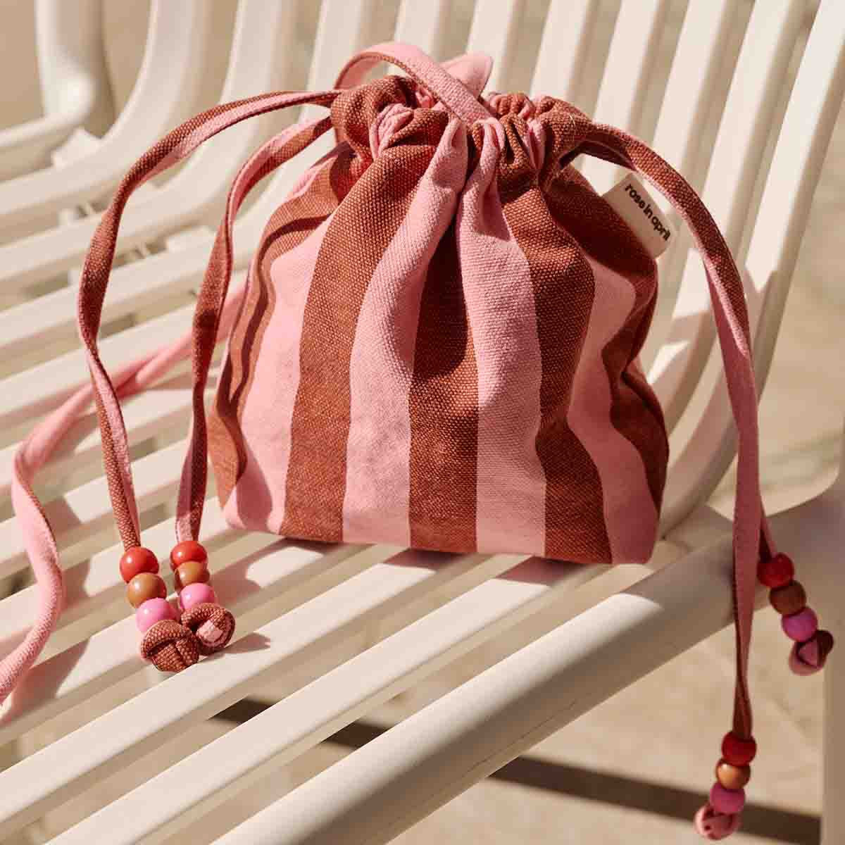 Mini sac Billie Rayures Brick / Pink