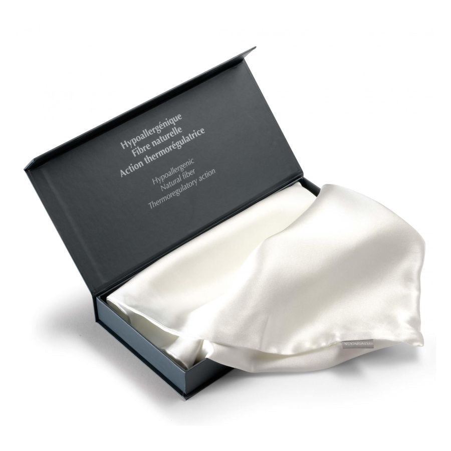 Taie d'oreiller Ashley en neige 65x65 cm