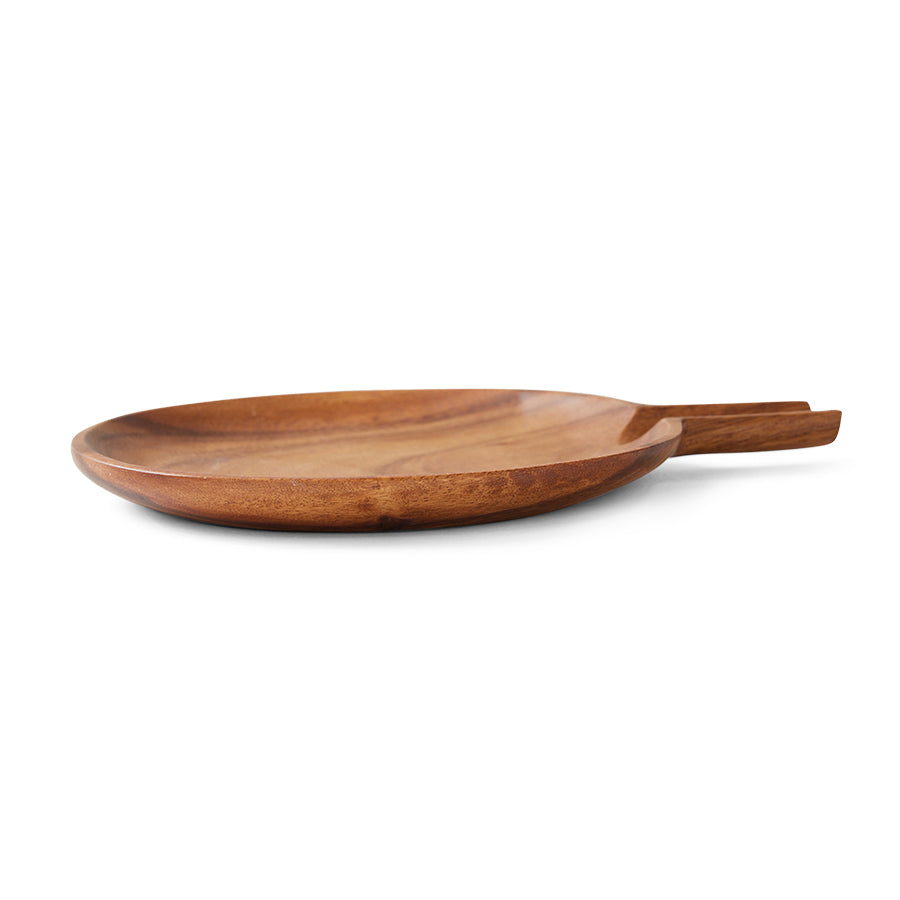Plat à servir en acacia: GM