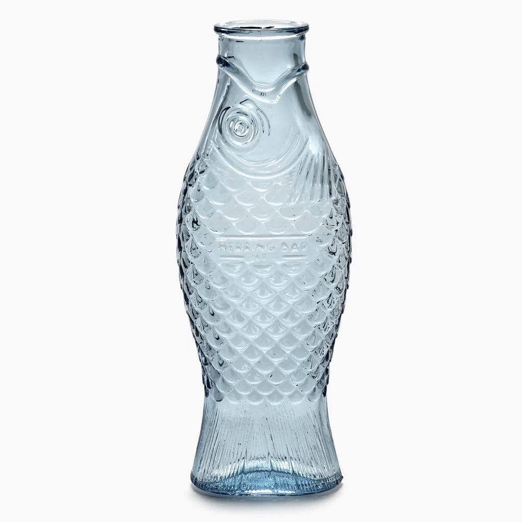 Carafe poisson bleu clair