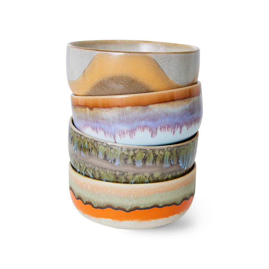 70s ceramics: dessert bowl: set 4
