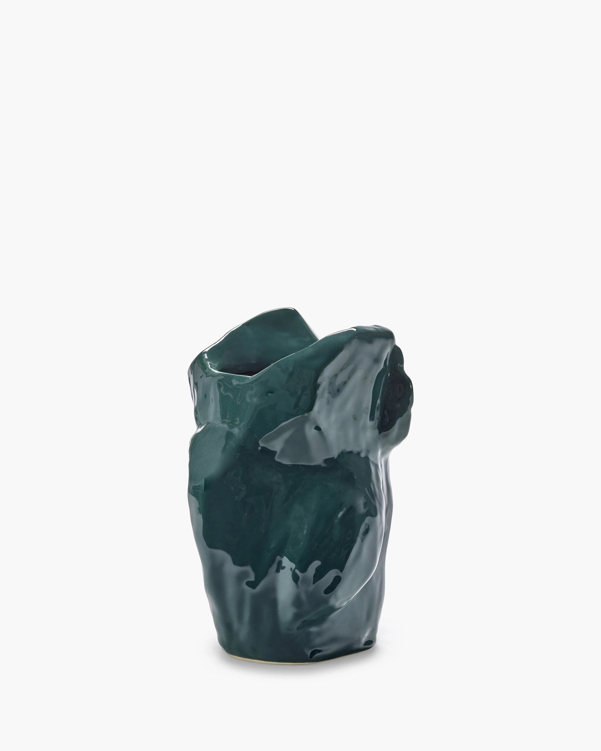 Owl Vase S Dark Green “After Midnight”