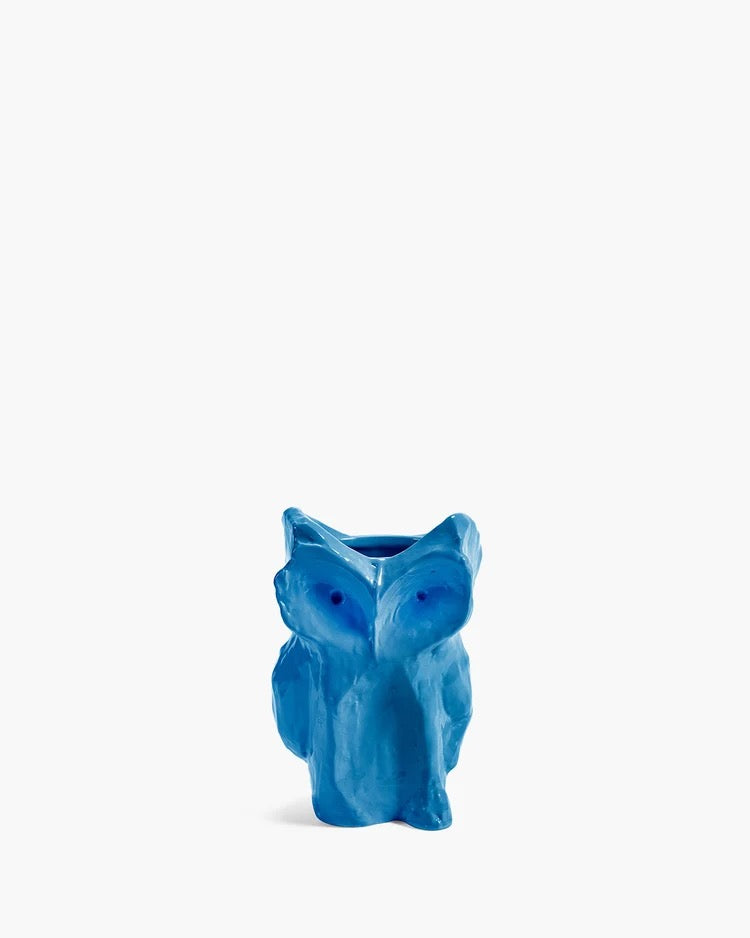 Owl Vase XS bleu "After Midnight"