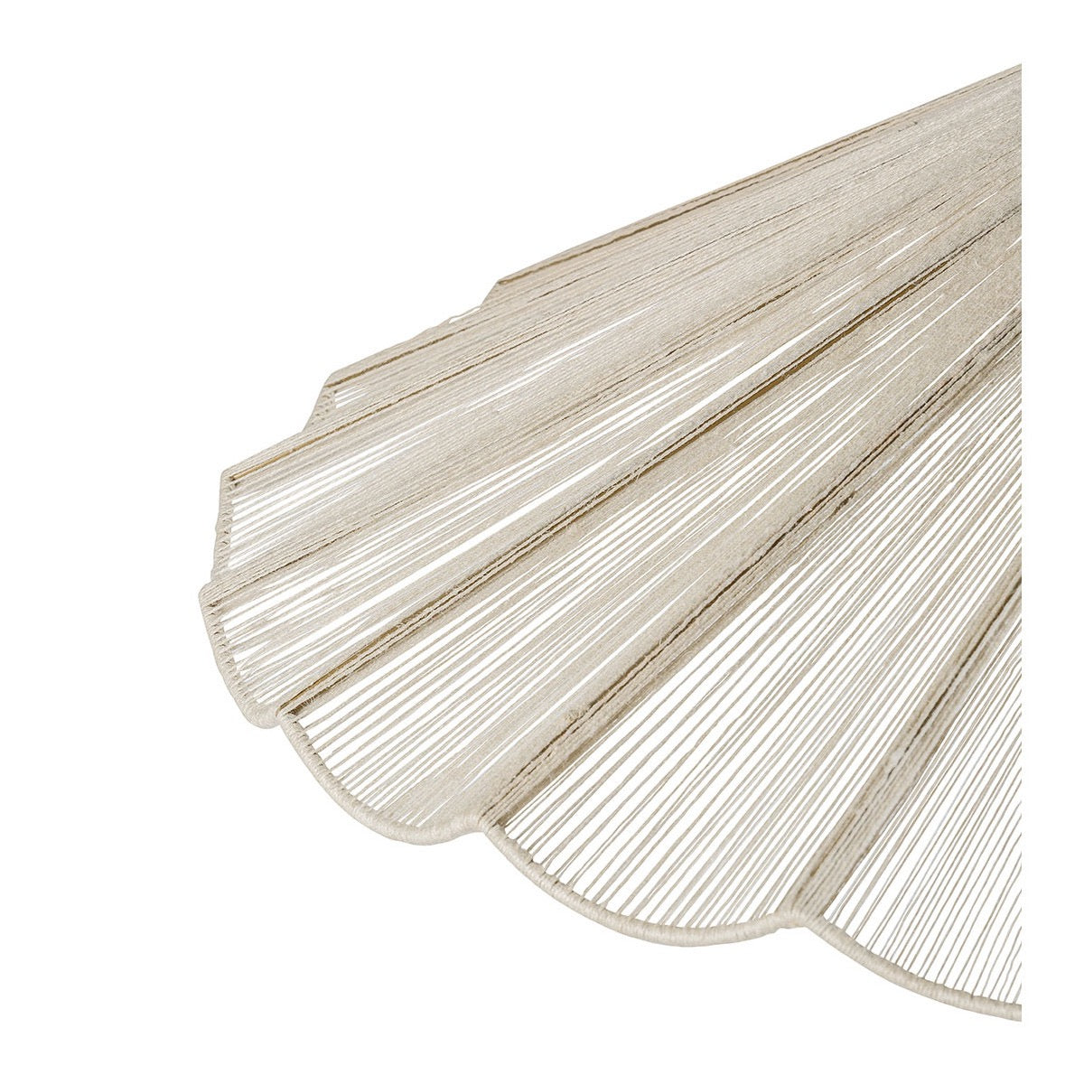 Suspension Marguerite en jute blanche