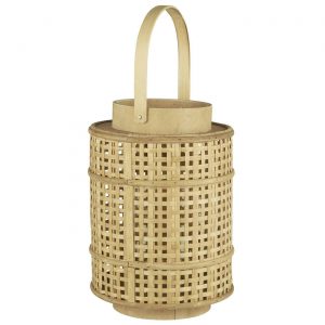 Apportez une touche exotique et bohème à votre pièce à vivre ou votre terrasse avec cette jolie lanterne en bambou