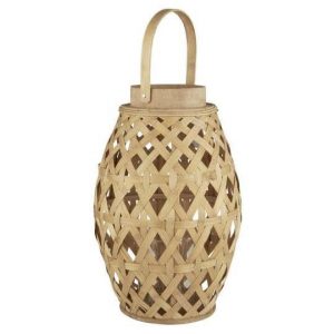 Apportez une touche exotique et bohème à votre pièce à vivre ou votre terrasse avec cette jolie lanterne en bambou.